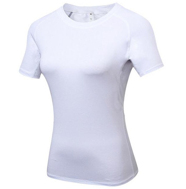 Womens Quick-Dry Compression Yoga T-shirts