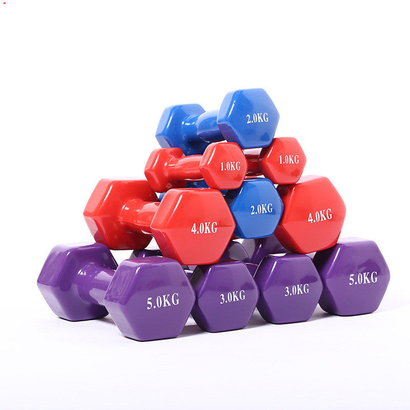 Multi-Color fitness dumbbells