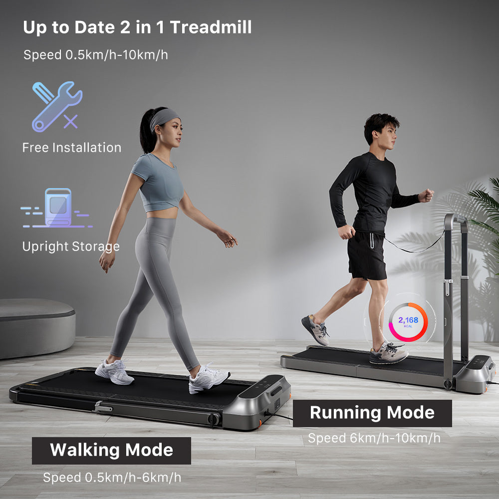 Silent Foldable Small No-Installation Treadmill