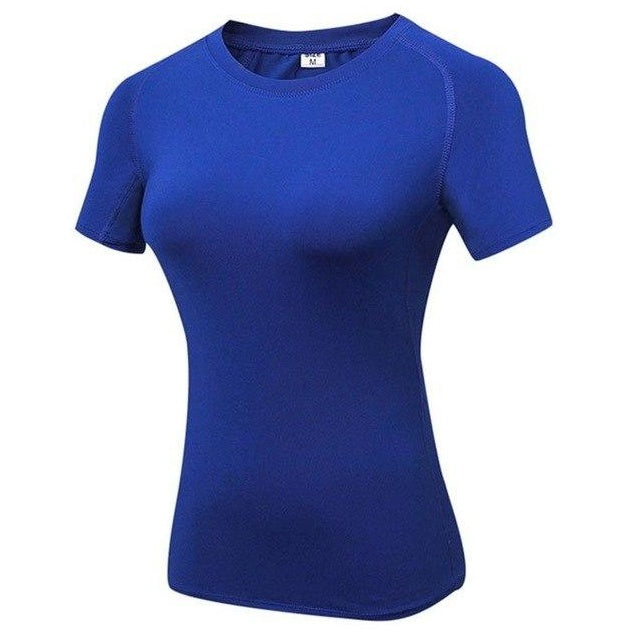 Womens Quick-Dry Compression Yoga T-shirts